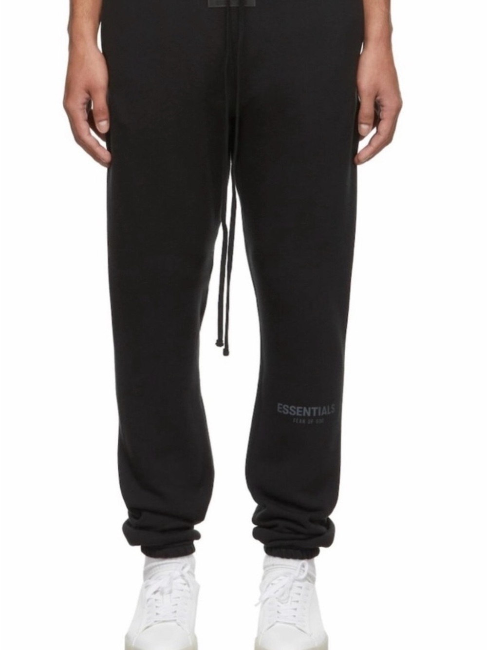 Fear of God Essentials Black Logo Joggers XS